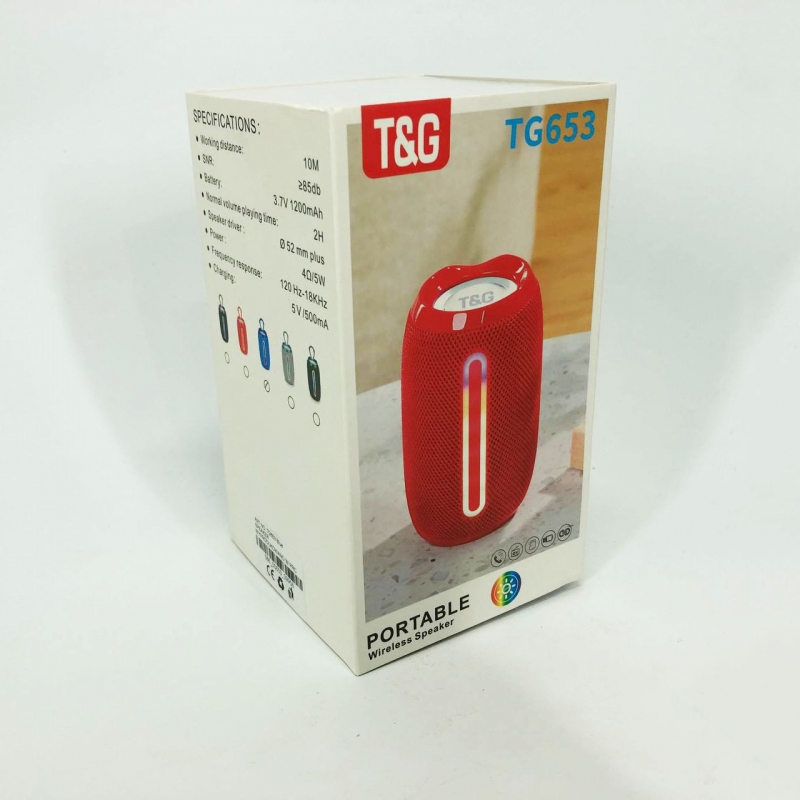 Портативна колонка TG 653 із USB Blue (tf4880) - фото 13