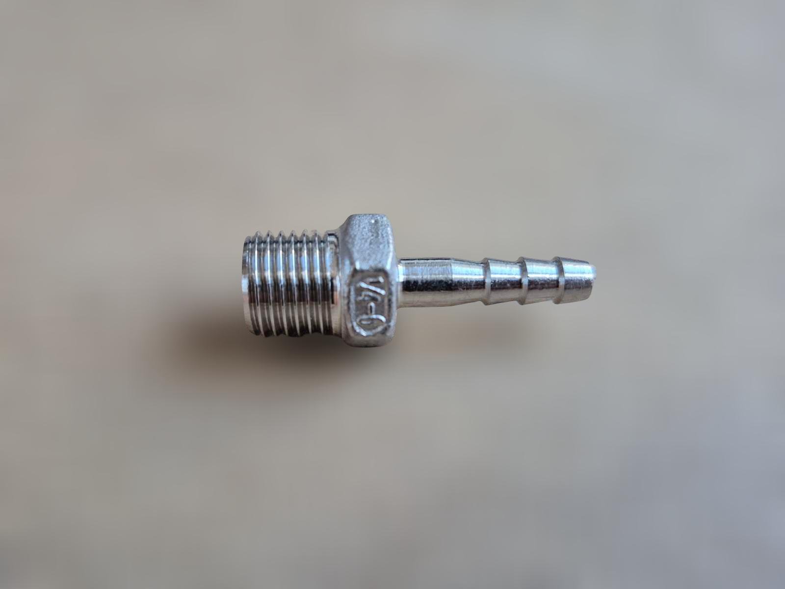 Штуцер шланговий різьбовий DN8 AISI304 BSPP Class-150 ялинка/шестигранник н/ж сталь 6 мм 1/4" (29203321) - фото 3 Штуцер шланговий різьбовий DN8 AISI304 BSPP Class-150 ялинка/шестигранник н/ж сталь 6 мм 1/4" (29203321) - фото 3