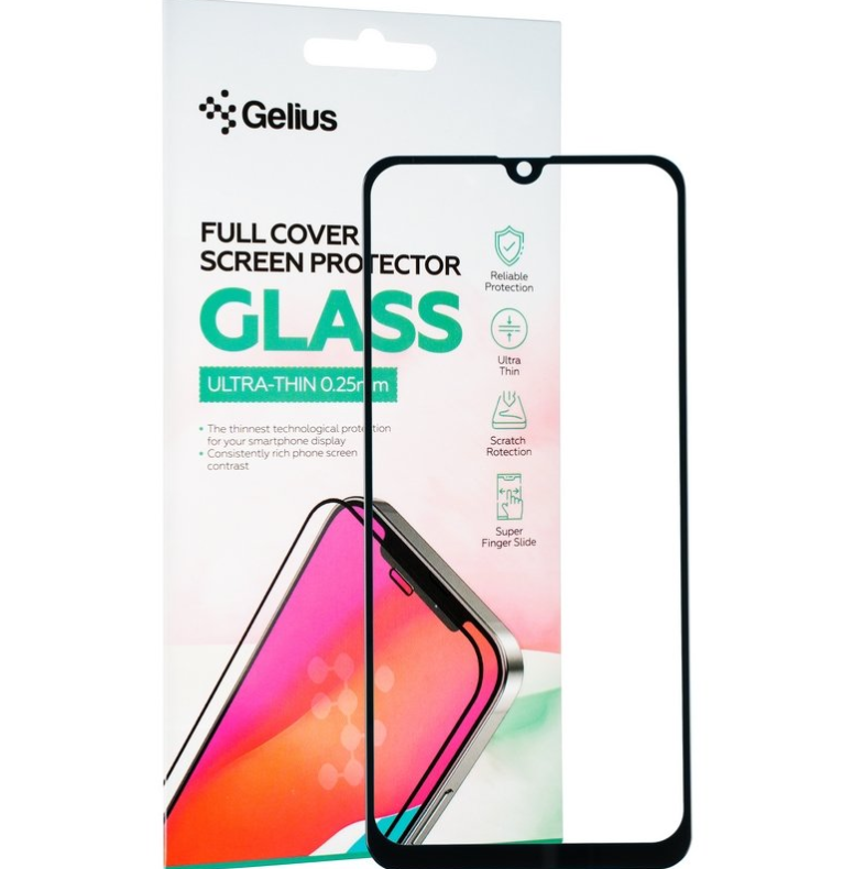 Защитное стекло Gelius Full Cover Ultra-Thin 0.25mm для Samsung A505 (A50) Black