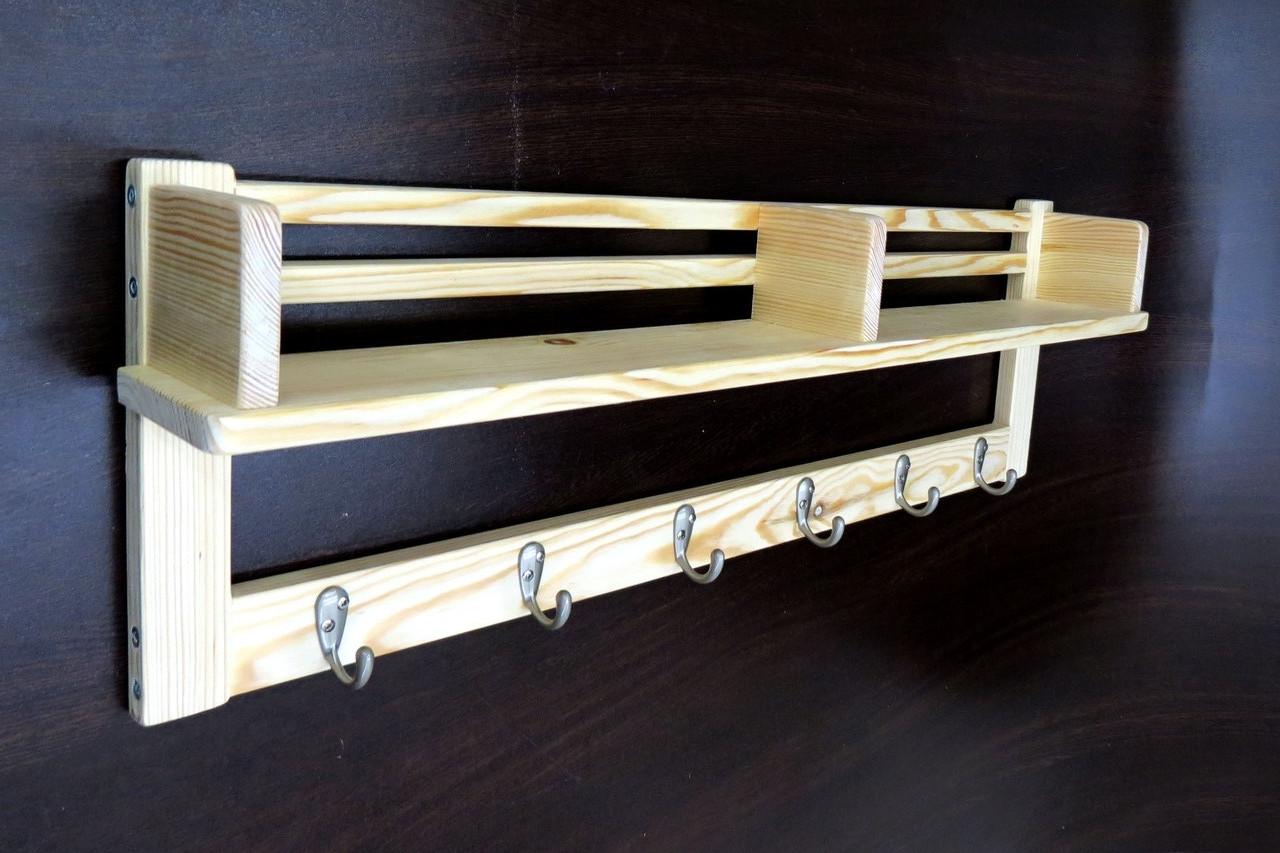 Вешалка для одежды из дерева Шербрук 6 Бланже (ВДО-603001)