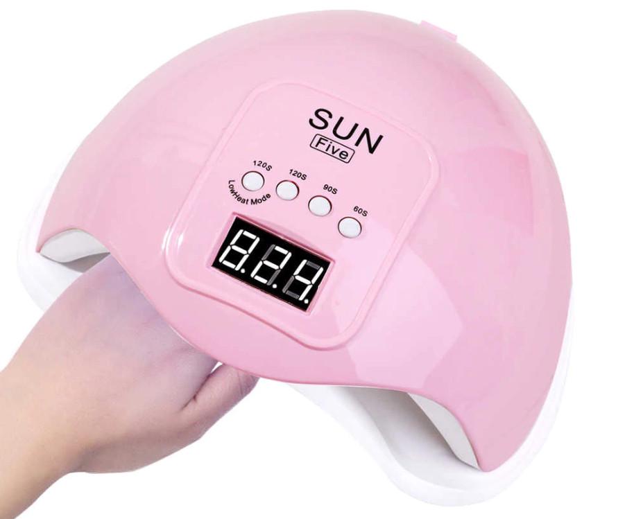 Лампа маникюрная гибридная Sun 5 UV/LED 48 W Pink (3_04079) - фото 2