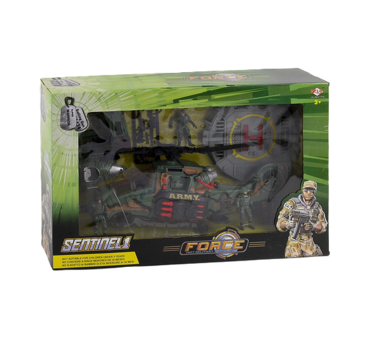 Набір ігровий військовий 81-34 F 3 солдати/аксесуари (101569)