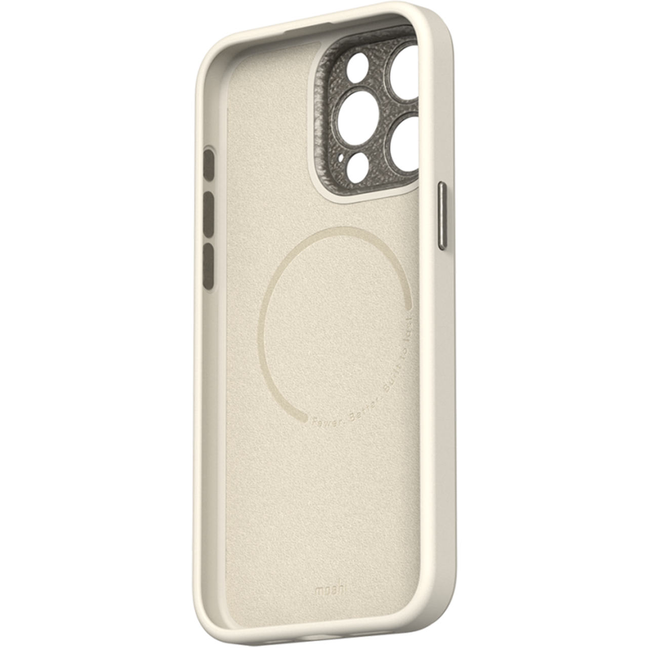 Чохол накладка Moshi Napa Slim Hardshell Case with MagSafe for iPhone 15 Pro Max Eggnog White (99MO231112) - фото 3