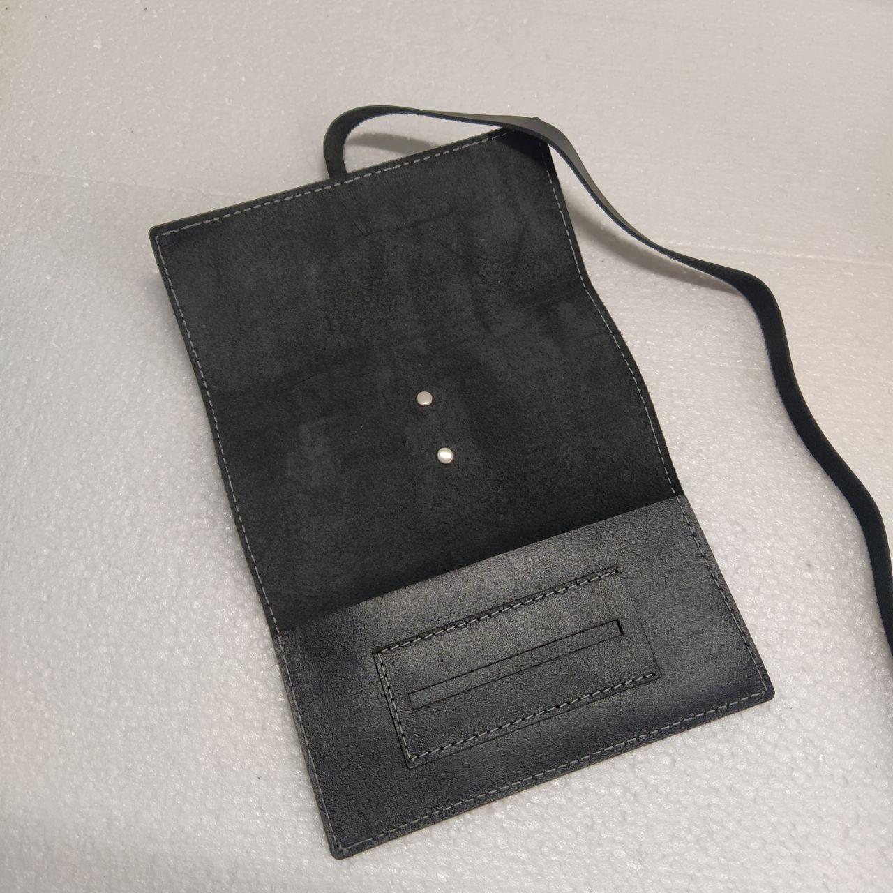 Кісет шкіряний EDENA Чорний (К-1) - фото 2 Кісет шкіряний EDENA Чорний (К-1) - фото 2