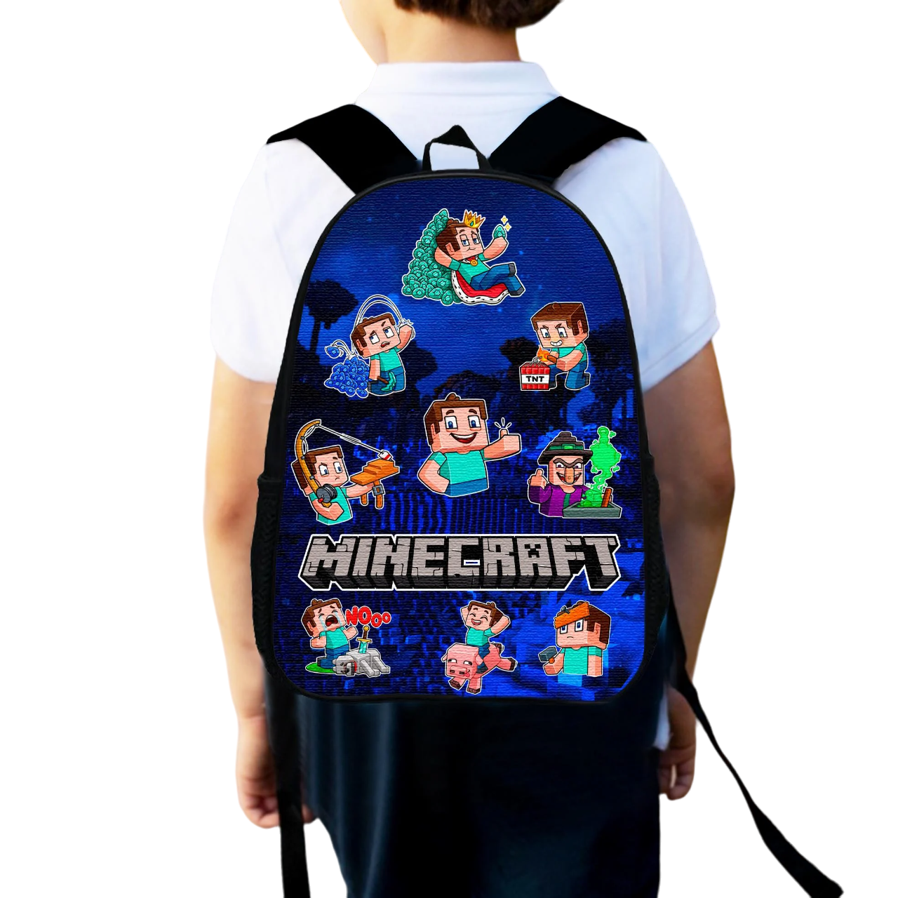 Рюкзак детский городской Minecraft для мальчика 34х27 см (0004)
