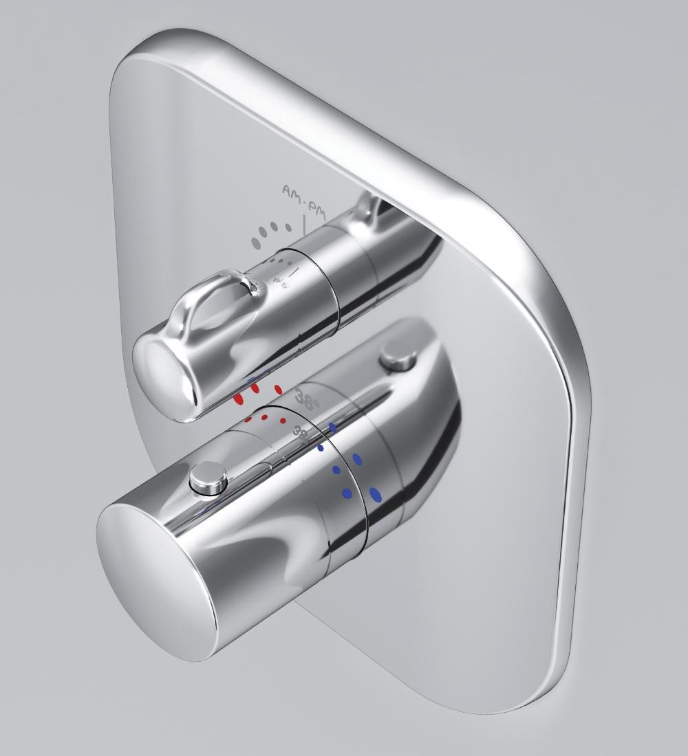 Зовнішня частина змішувача AM.PM Sensation F3075600 з термостатом Хром (130087) - фото 6