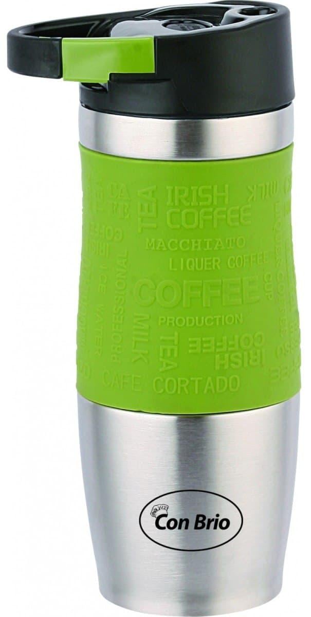 Кружка-термос Con Brio из нержавеющей стали 0,38 л Зеленый (255b8dbe) - фото 2 Кружка-термос Con Brio из нержавеющей стали 0,38 л Зеленый (255b8dbe) - фото 2