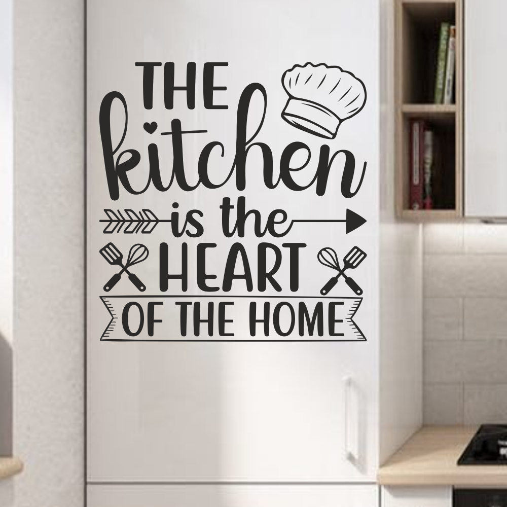 Наклейка Happy Pocket Kitchen is the heart 93х97 см Чорний матовий (HP-072M-070M) - фото 4