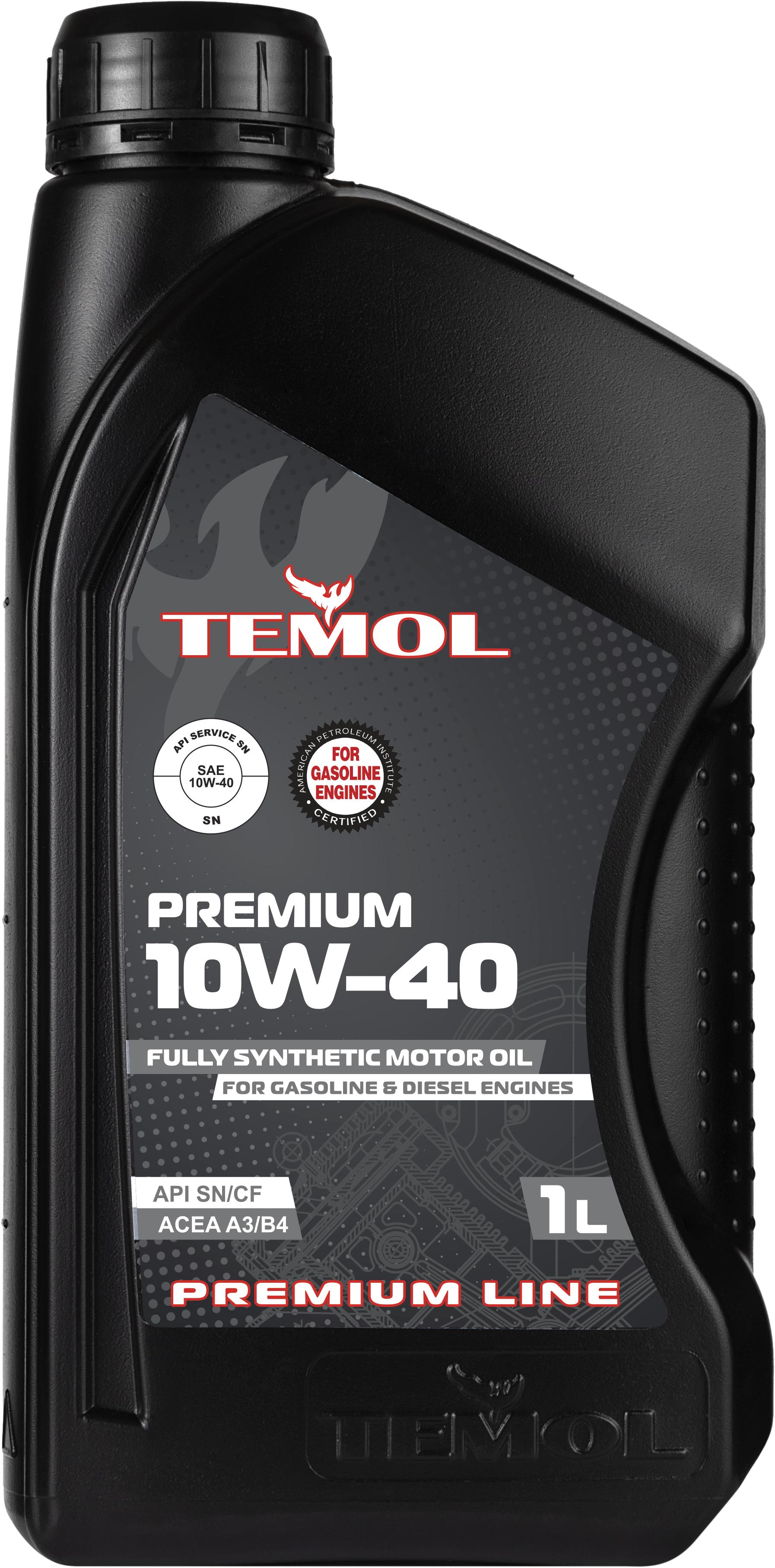 Моторна олива TEMOL PREMIUM 10W-40 1 л (T-P10W40-1L)