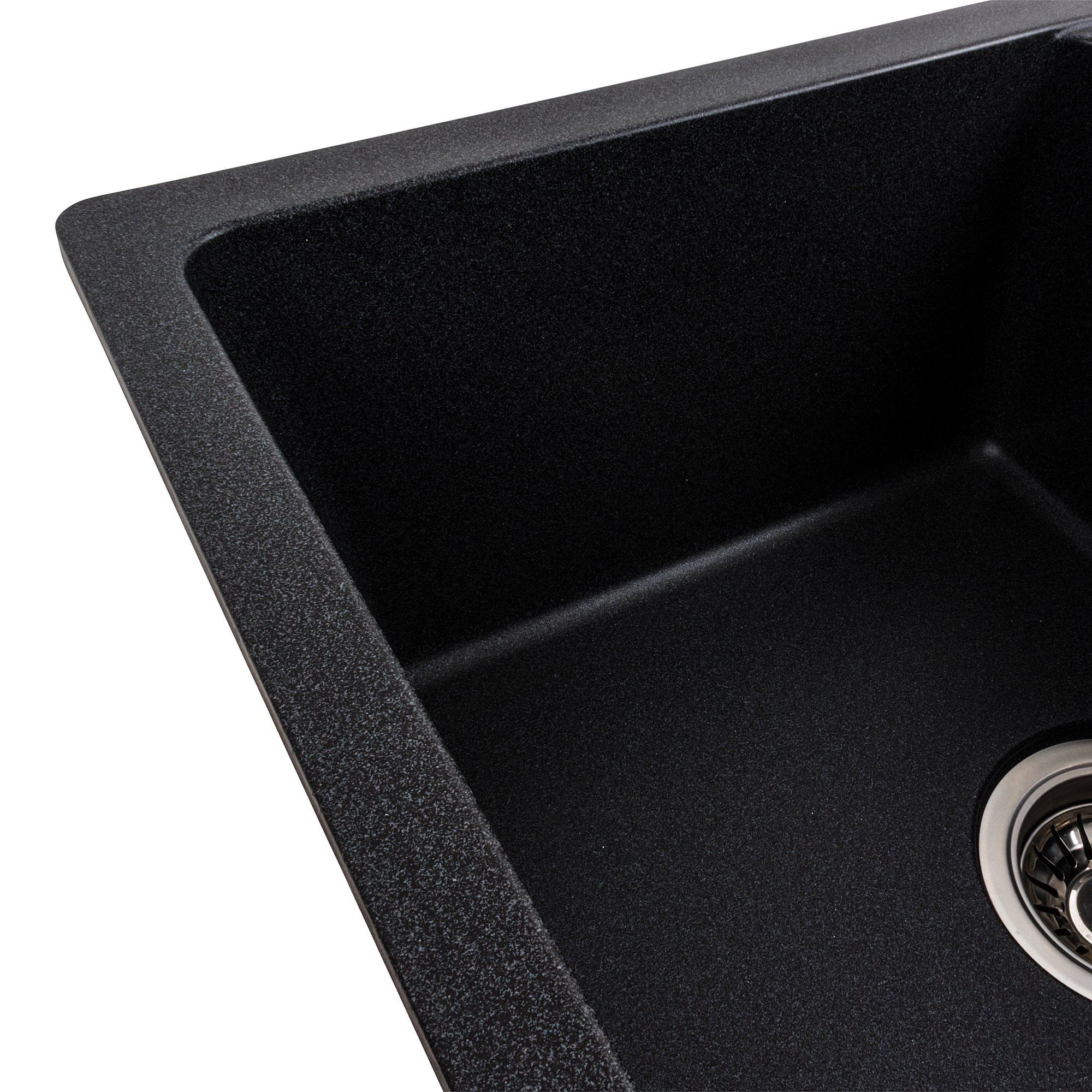 Мойка для кухни гранитная Platinum 6250 ZIRKONE матовая Карбон - фото 4 Мойка для кухни гранитная Platinum 6250 ZIRKONE матовая Карбон - фото 4