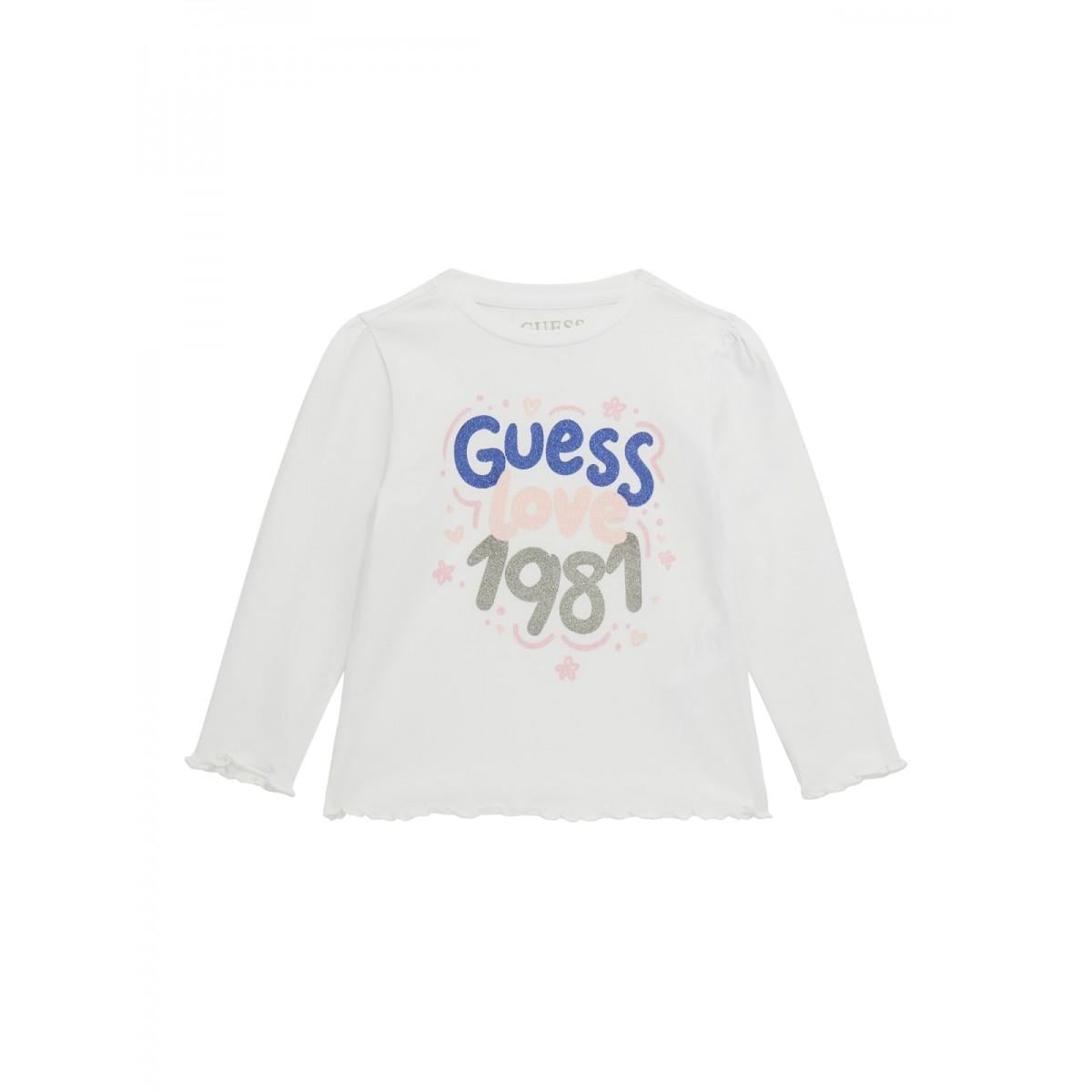 Лонгслів GUESS K4YI16K6YW4 98 см 3 роки Білий (32540392)