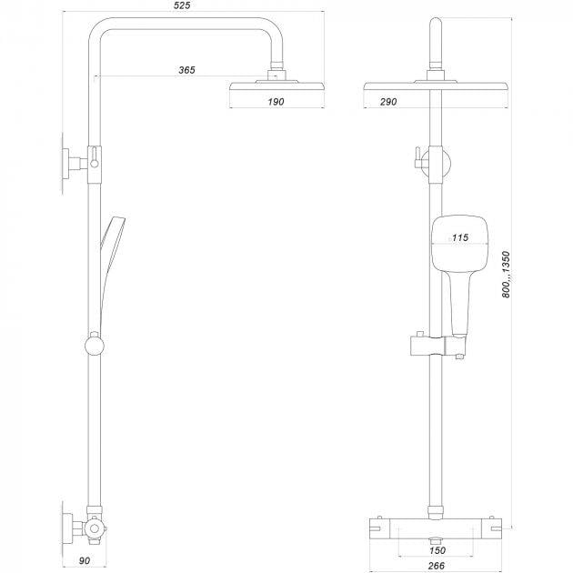 Душевая система Globus Lux GDS-0040T - фото 5