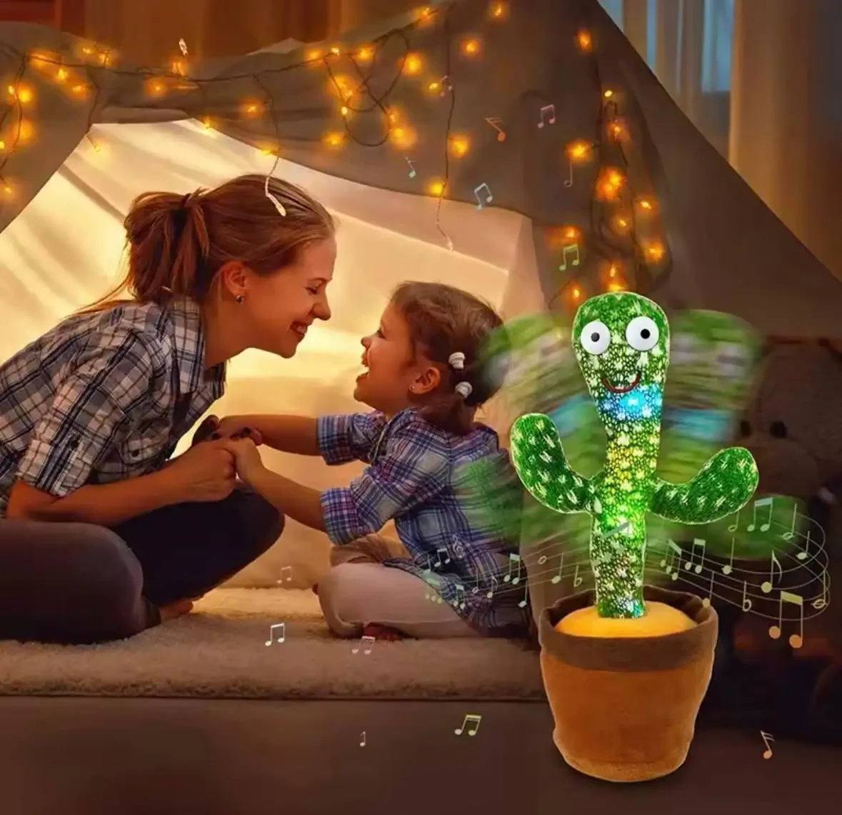 Іграшка дитяча Танцюючий Кактус 120 пісень (3 шт. АА) (28523562) - фото 4