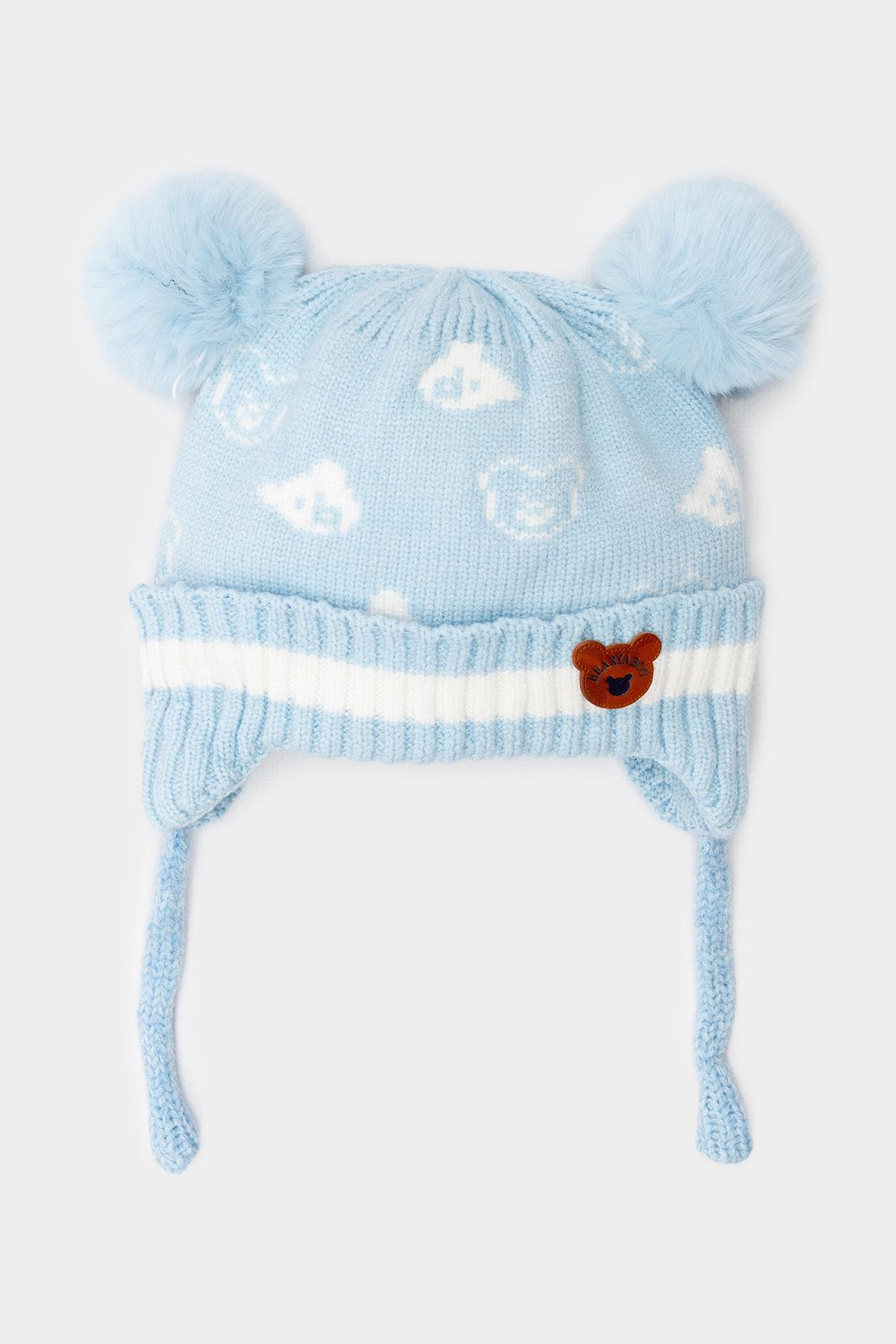 Шапка для мальчика 46-48 см Голубой (ЦБ-00228188)