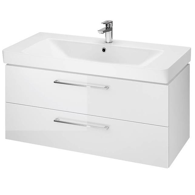 Тумба с умывальником подвесная Cersanit Lara&Mille Set B392 S801-364 99,4x46x44,7 см Белый (247208)