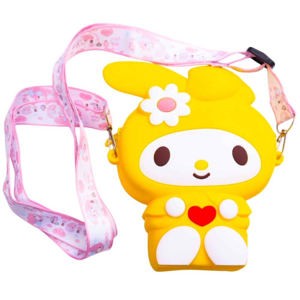 Детская сумочка My Melody с pop-it силиконовая на молнии 15х10х3 см Желтый (HP-55-8Y)