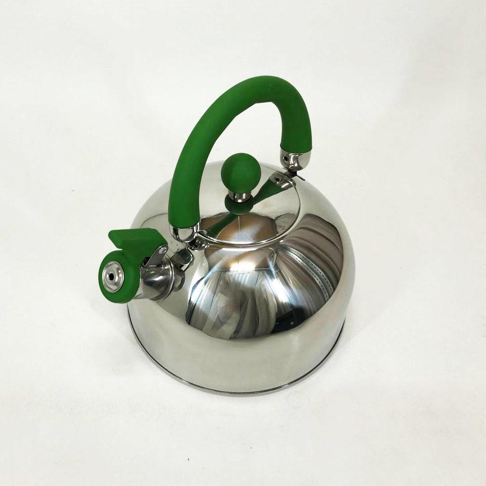 Чайник Unique со свистком 2,5л Зеленый (UN-5302) - фото 2