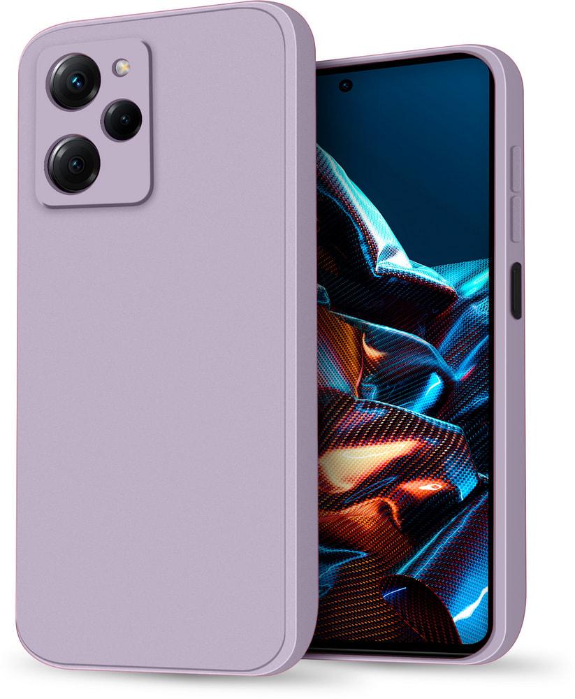 Силиконовый чехол HardCorner Xiaomi Poco X5 Pro 5G (с микрофиброй) Lilac (34427-3B)