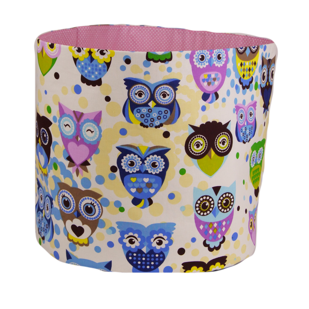 Корзин для игрушек с отворотом сказочные совы 45х40 см хлопок (SH-4519-RFRBACO-UA-04) - фото 2