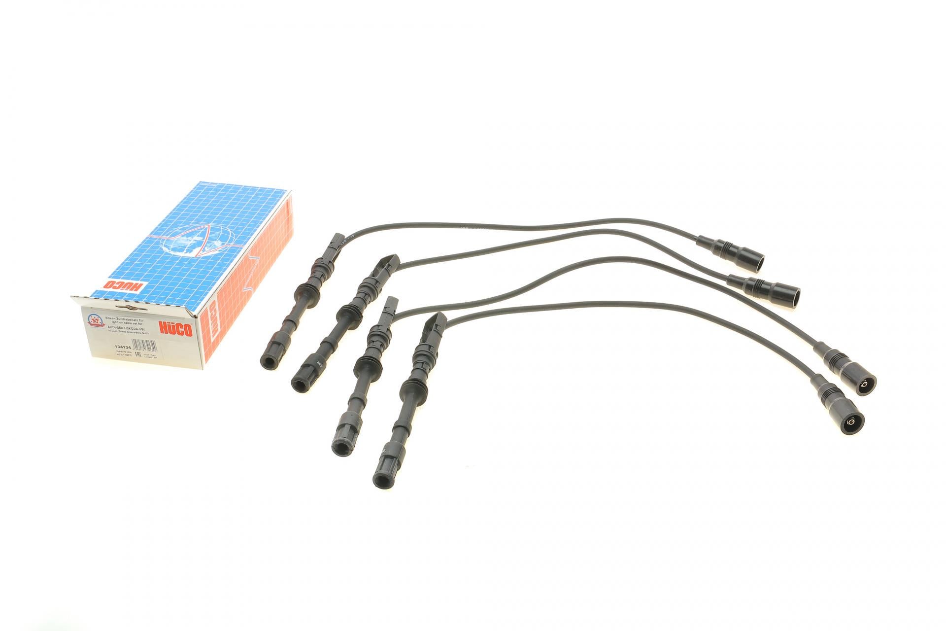 Проводи запалювання VW Golf IV 1.8i 97-05 HÜCO (134134 HITACHI) Проводи запалювання VW Golf IV 1.8i 97-05 HÜCO (134134 HITACHI)