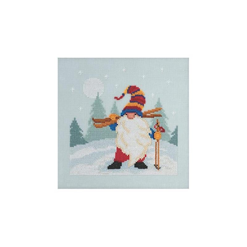 Набор для вышивания крестиком Mill Hill MH172011 Skiing Gnome (43696)