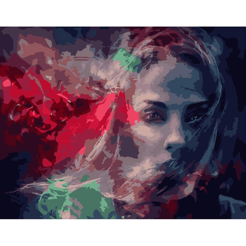 Картина за номерами Strateg Преміум Дівчина вітру 40х50 см (GS342)