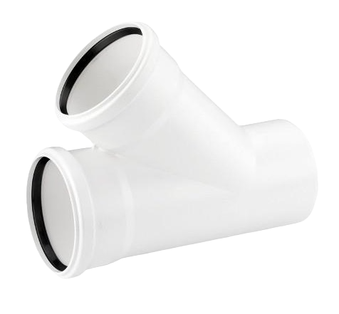 Тройник канализационный REHAU Raupiano Plus 110-90-45°