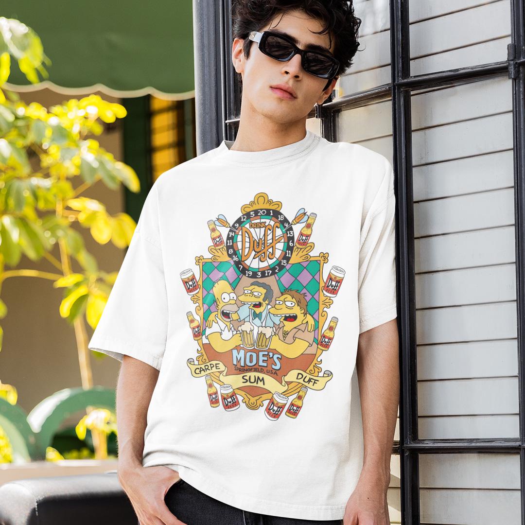 Футболка унисекс The Simpsons Drink Duff wht 2XL Белый (32700142)