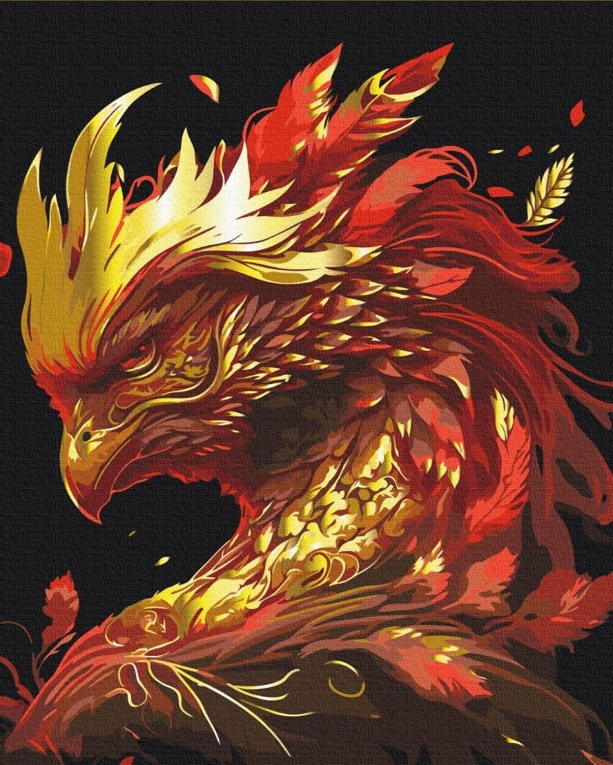 Картина по номерам BrushMe Феникс BS53745 холст на подрамнике 40х50 см (1897614815)