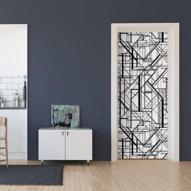 Наклейка интерьерная на двери Sticker Wall SW-00000958 Полосы 104х210 см