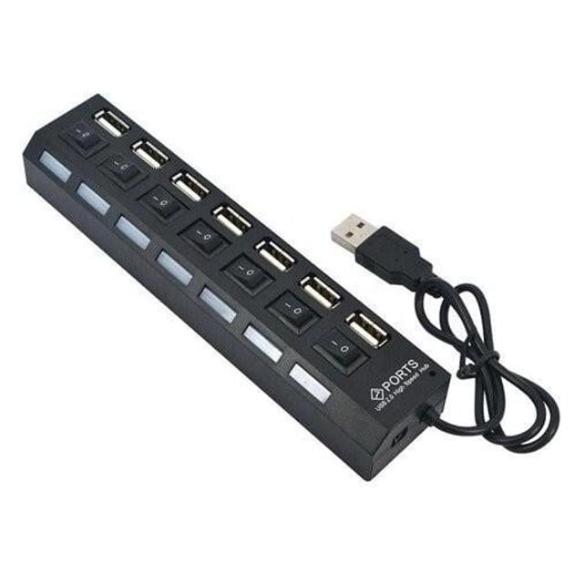 USB-хаб Hi-SPEED 7 USB з перемикачами (00000007708)