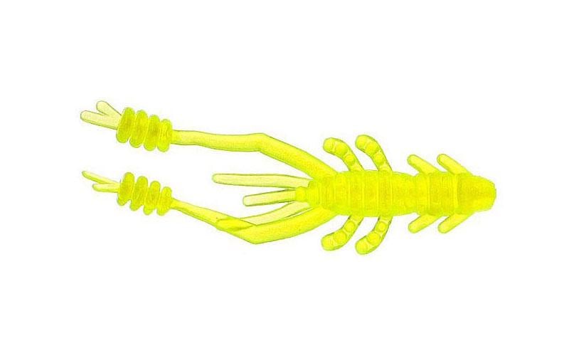 Силиконовая креветка Reins Ring Shrimp №416 для микроджига съедобный 2" 12 шт. Glow pearl chart (6809)