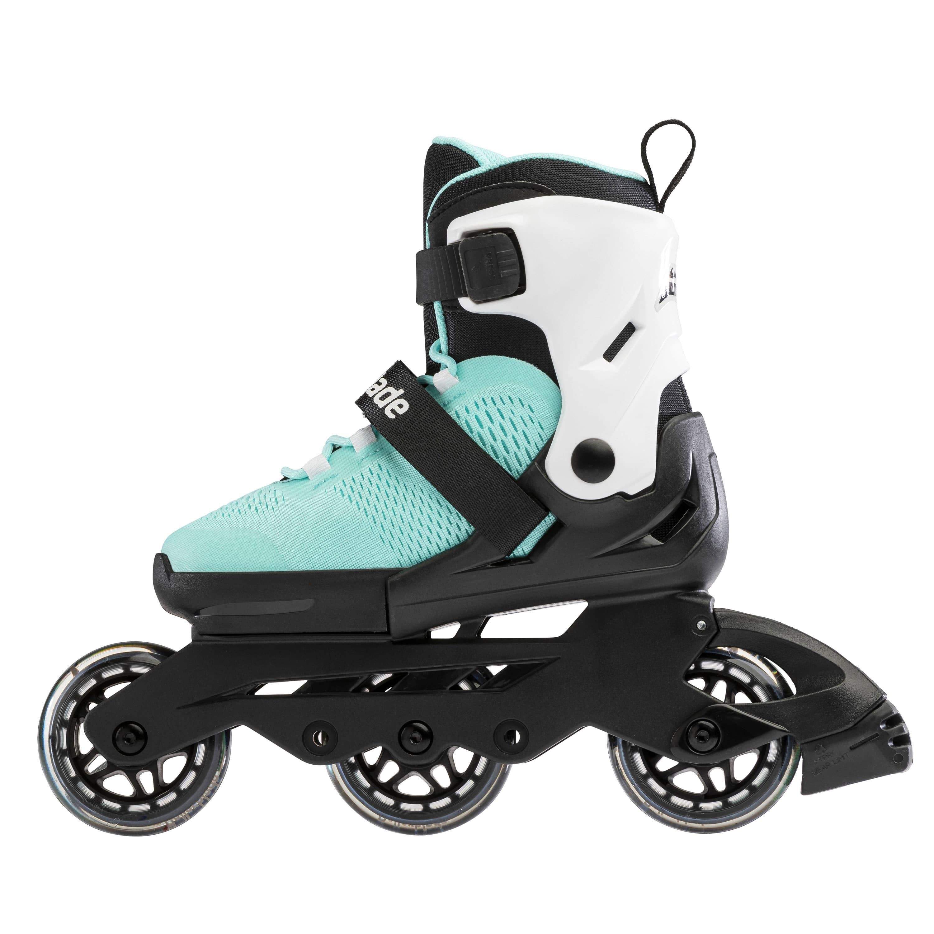 Дитячі ролики Rollerblade Microblade 3wd Aqua р. 28-32 Чорно-блакитний - фото 2