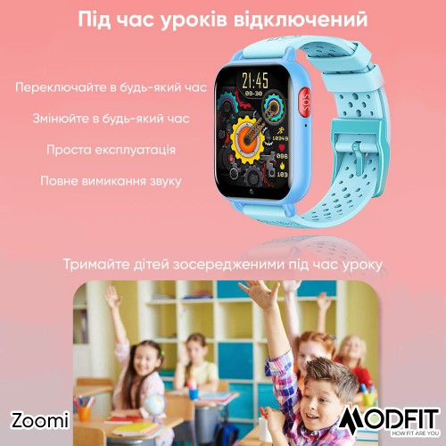 Смарт-часы детские Modfit Zoomi Blue - фото 8