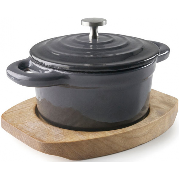 Кастрюля чугунная с крышкой на подставке 200 мл Черный (04088) Кастрюля чугунная с крышкой на подставке 200 мл Черный (04088)