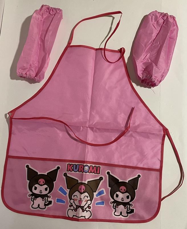 Фартух с нарукавниками Зайчик Куроми 127-2 полиэстер 50х45 см/28 см Светло-розовый (1340974) - фото 1