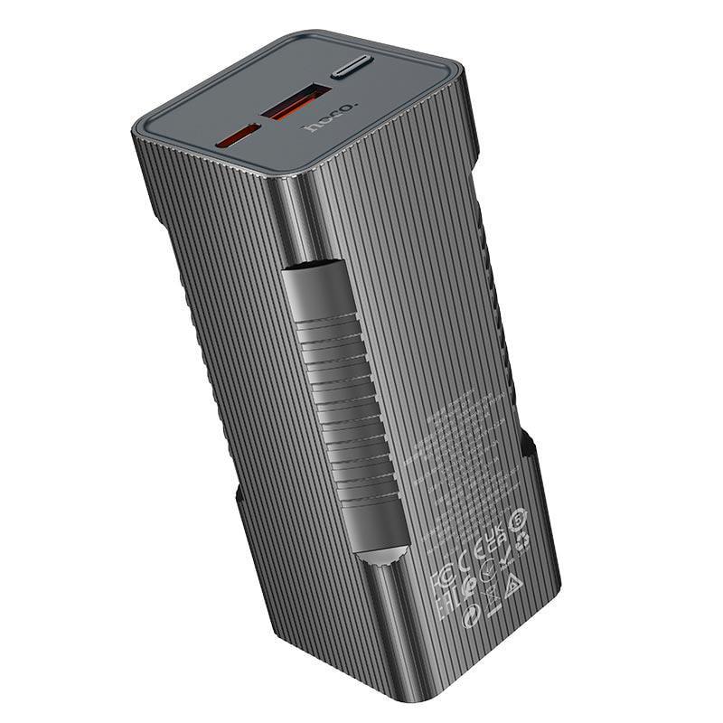 Повербанк с фонарем Hoco Q15 10000 mAh USB Type-C 22,5 Вт Black (d07e2f29)
