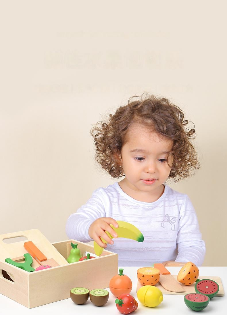 Дерев'яний набір фруктів для нарізки на магнітах з коробкою дошками ножами коробкою дошками - фото 9 Дерев'яний набір фруктів для нарізки на магнітах з коробкою дошками ножами коробкою дошками - фото 9