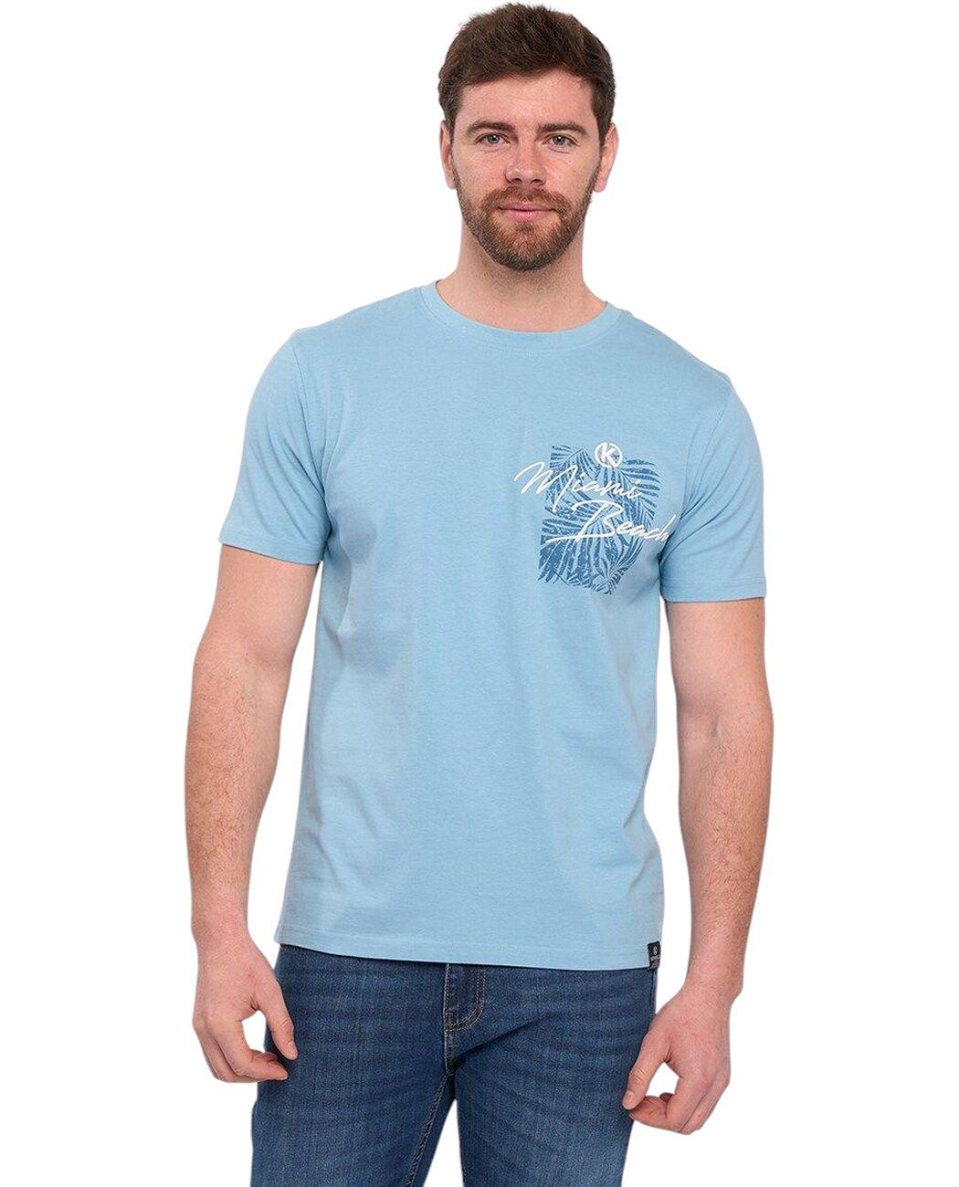 Футболка мужская Kenvelo 10106130.E58 XXL Голубой (5942723038791)