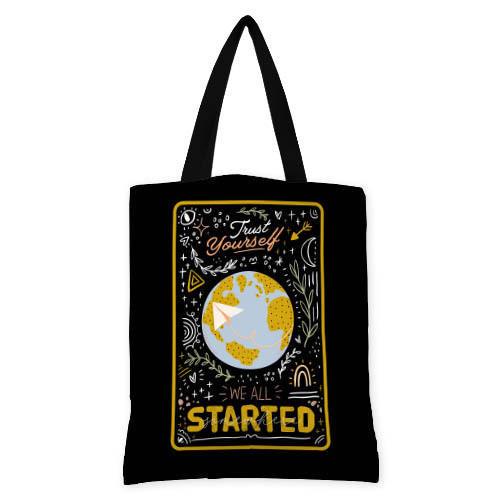 Сумка женская тканевая Presentville Trust yourself we all started (SV 21M018 BL)
