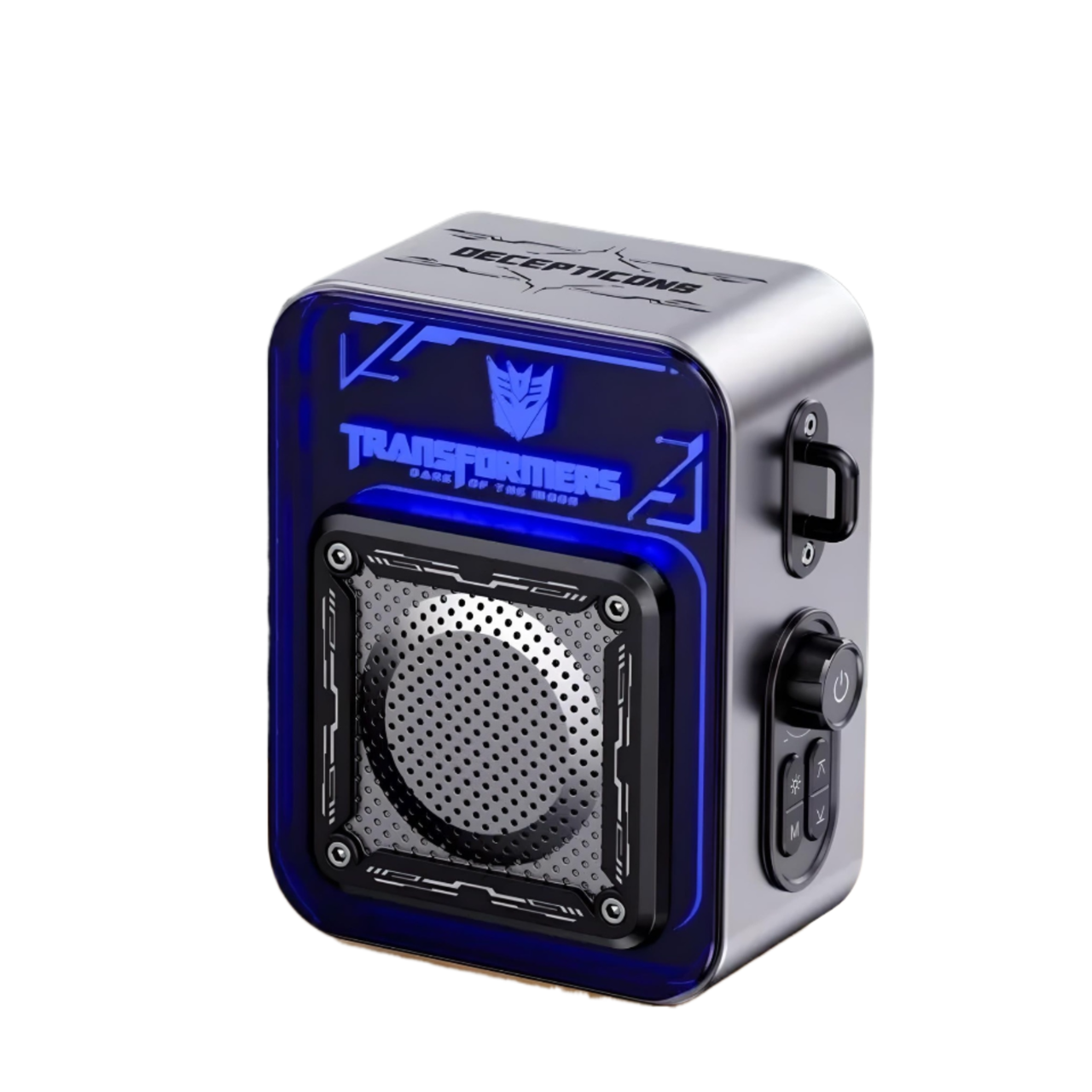 Портативна колонка Transformers TF-Y02 Megatron з басами RGB-підсвічуванням 1800 mAh Сірий (2272305951)