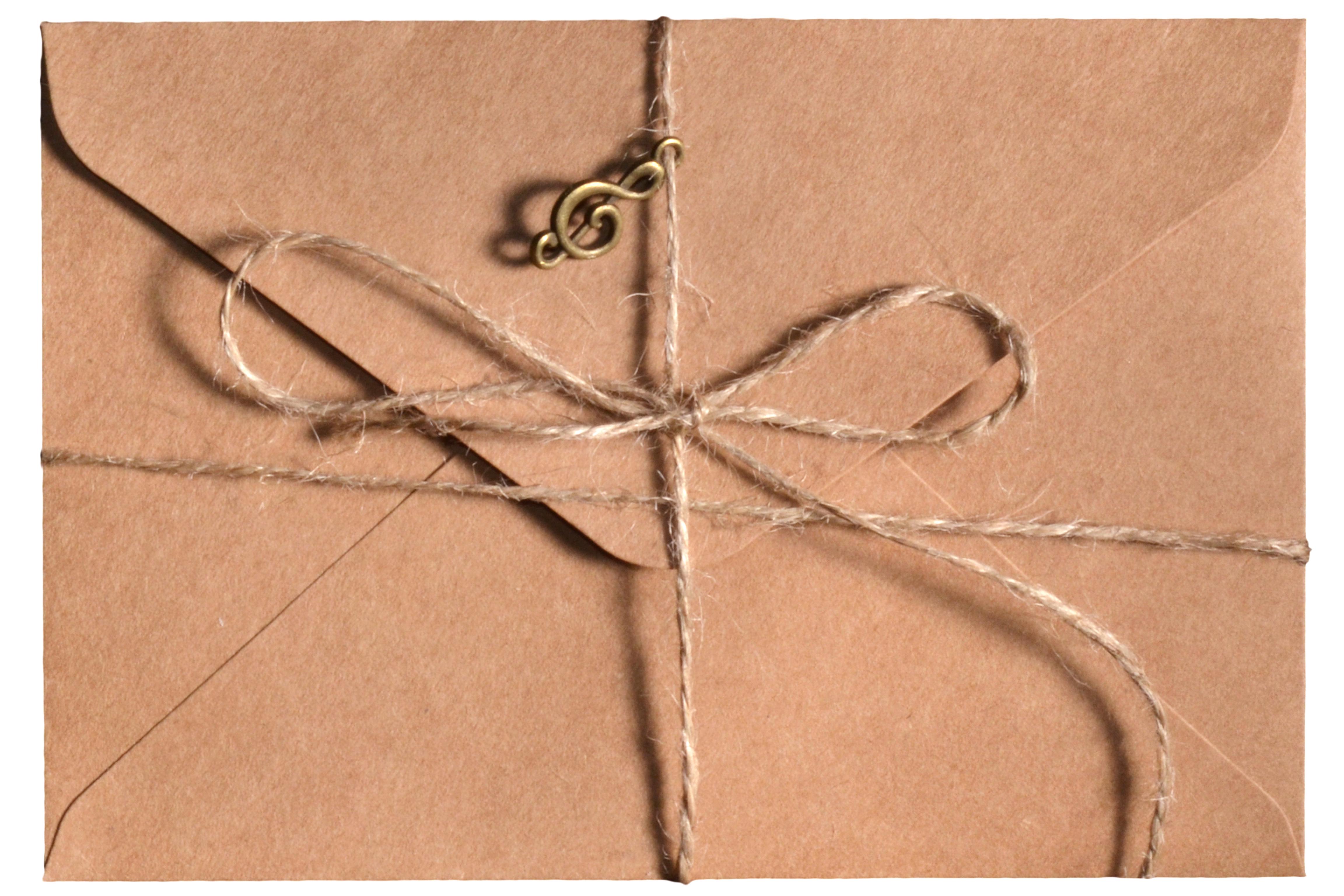 Конверт для денег с ключом из прочной крафт-бумаги 11х16 см Светло-коричневый (455025569) - фото 2