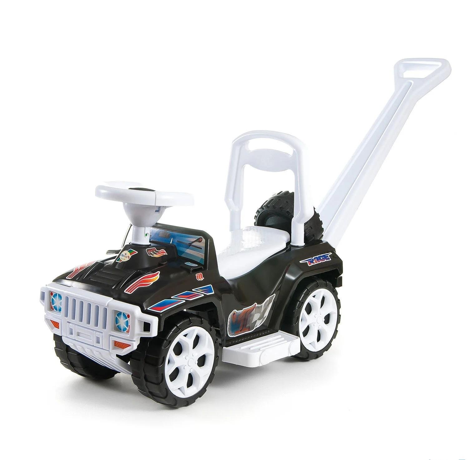 Детская каталка Orion 856/1 Машинка Хамер с ручкой Черный (24590045)