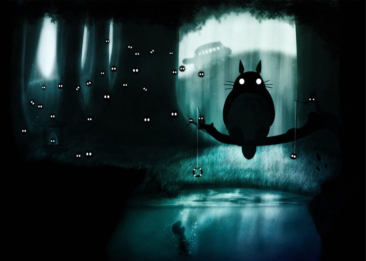 Картина GeekLand My Neighbor Totoro ночь в лесу (NT 09.058)