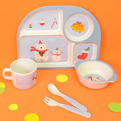 Набор детской бамбуковой посуды Stenson MH-2773-15 Медвежонок 5 пр. (542609) - фото 2 Набор детской бамбуковой посуды Stenson MH-2773-15 Медвежонок 5 пр. (542609) - фото 2