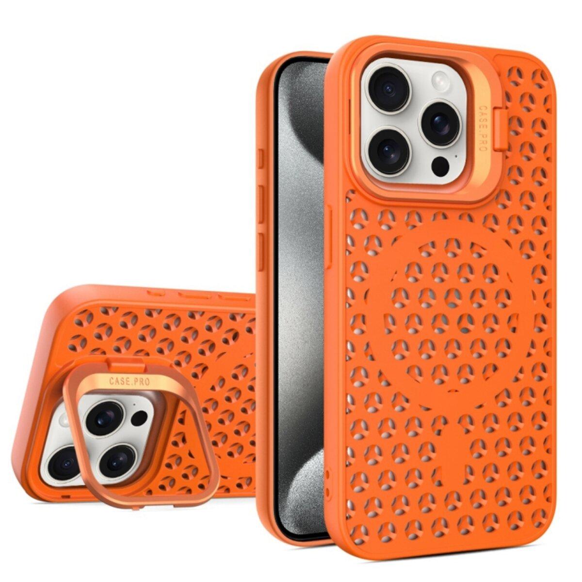 Протиударний чохол із підставкою Cosmic Grater Stand for Apple iPhone 15 Pro Max Orange