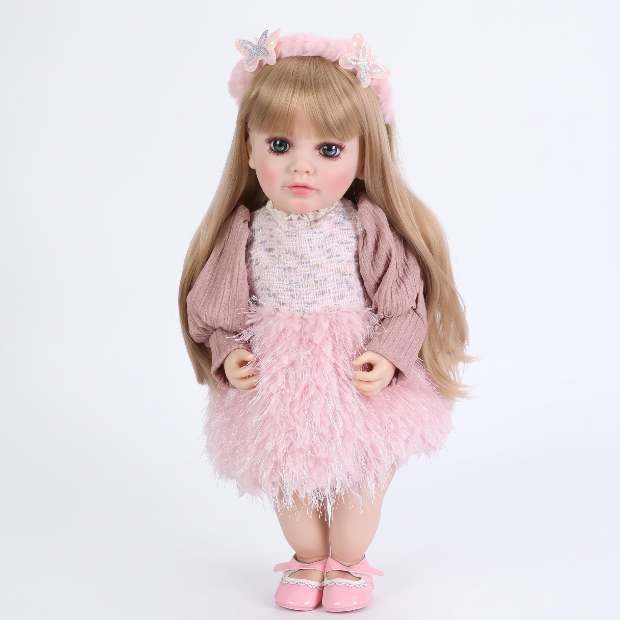 Интерактивная кукла Limo Toy Адель M 6471 I UA 53 см мимика/подвижные губы/более 80 фраз/35 стихов/4 сказки/7 песен/на батарейках