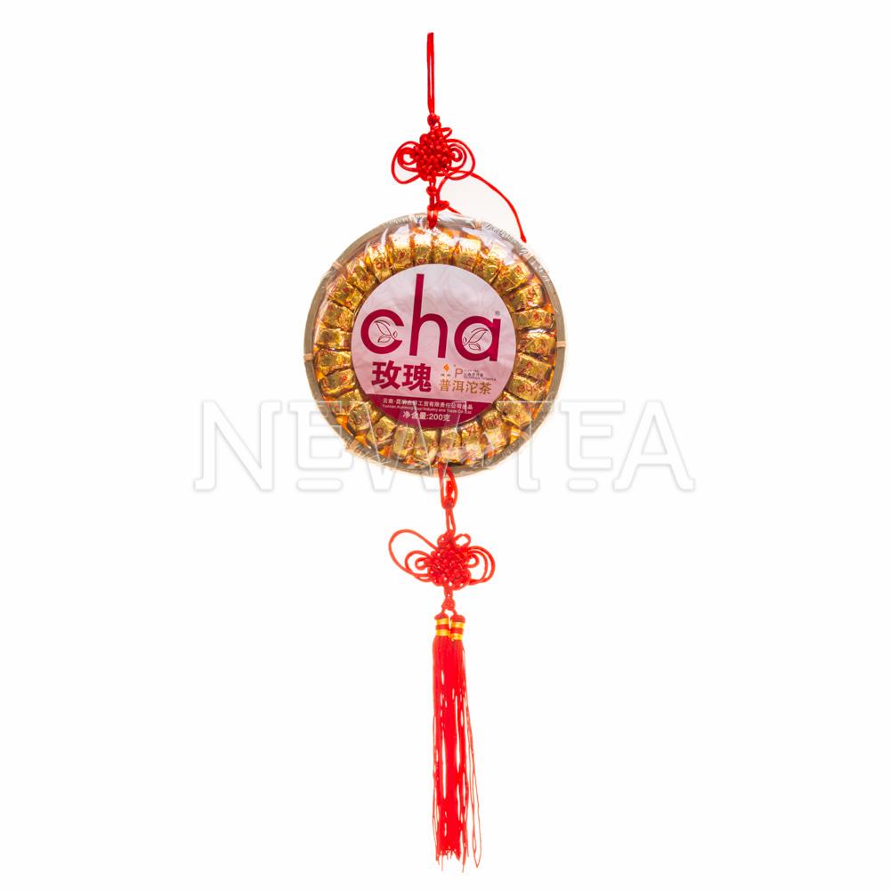 Подарочный Шу пуэр с розой 24 шт.