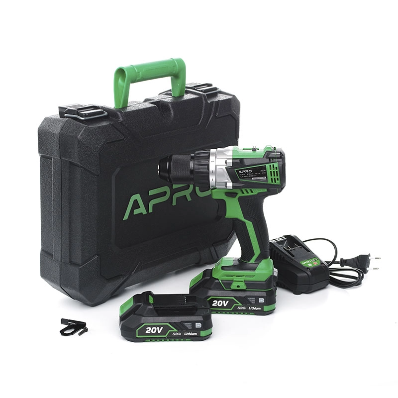 Дрель-шуруповерт Apro бесщеточный 20 В 2 А 20DB 2 АКБ/ЗУ/кейс (895033) - фото 7