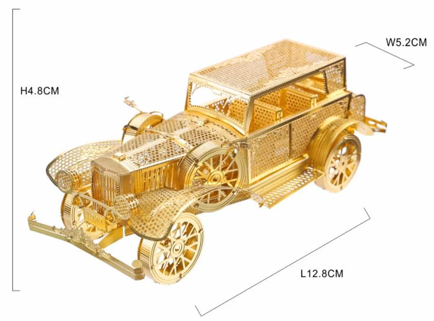 Колекційна модель PIECECOOL CLASSIC CAR VERSION P042-G Gold - фото 6